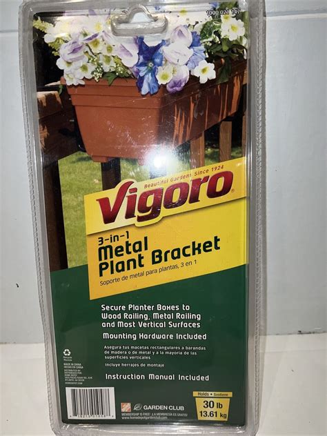 vigoro 3 in 1 metal plant bracket directions|home depot 3 in 1 plant bracket.